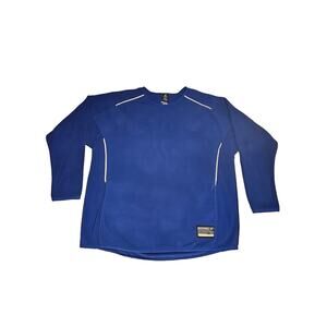 Easton Pullover Fleece Batting Jacket Front Pockets Men’s Size XLT Blue/White